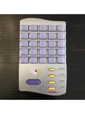 Vtg 1995 Tiger Electronics Lights Out Handheld Electronic Puzzle Tested Working